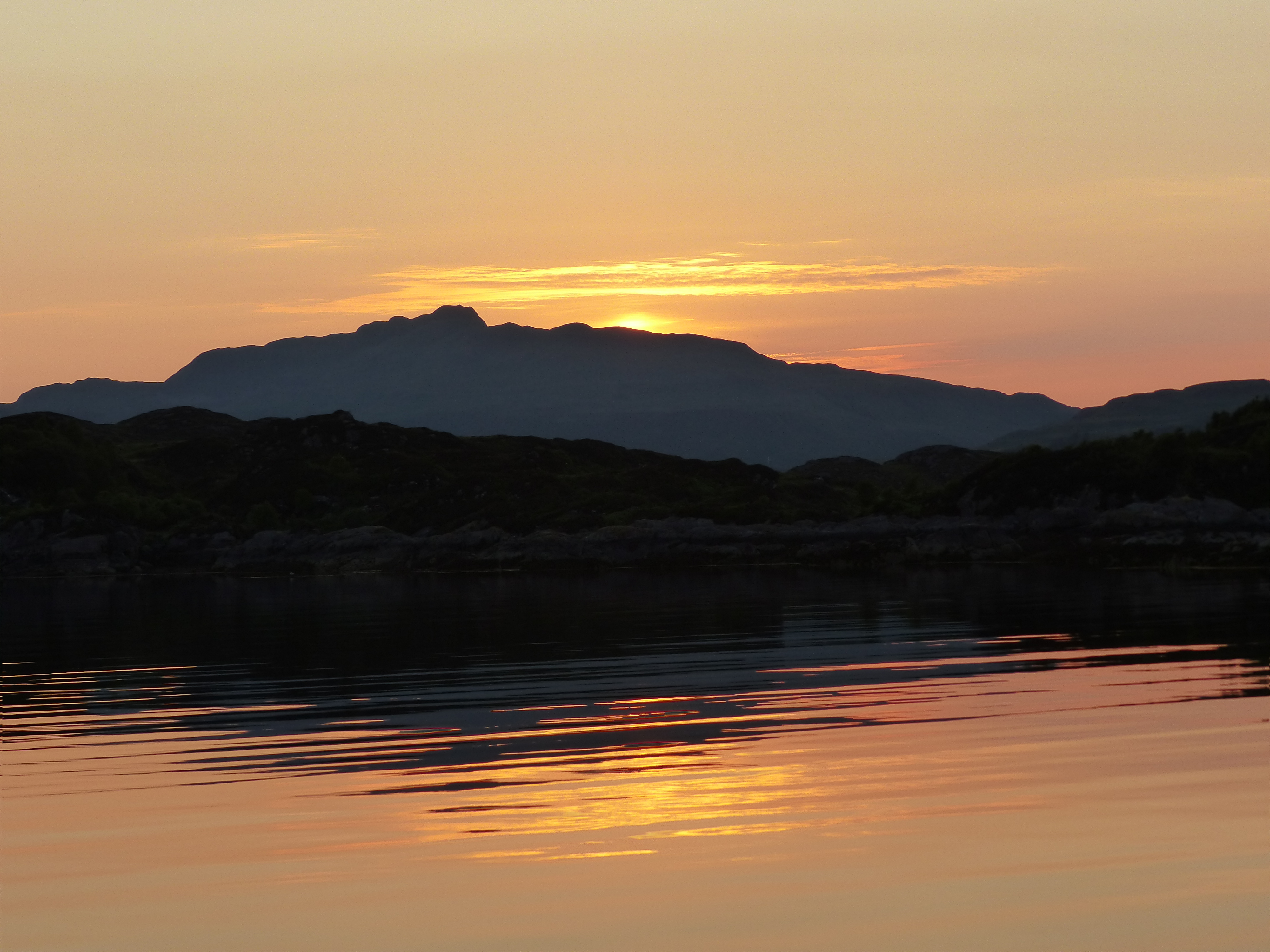 Sunset in Loch Drumbuie